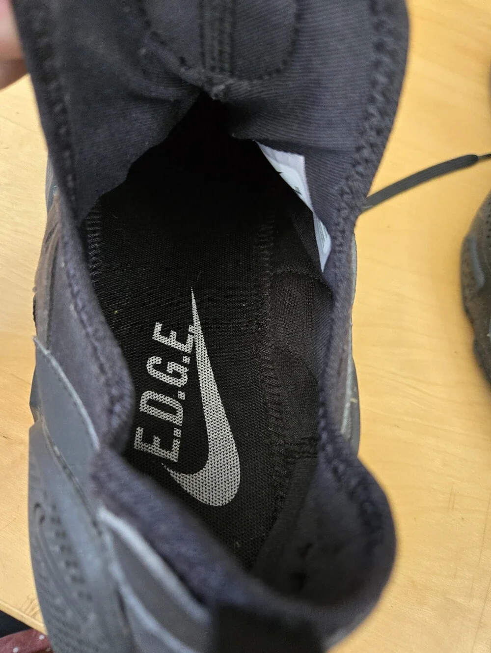 Nike Huarache E.D.G.E. TXT Triple Black Sneaker Shoes AO1697- 005 Men’s Size 11